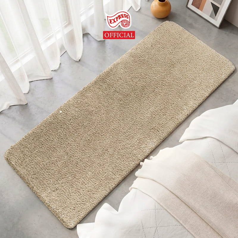 พรมเช็ดเท้ายาว EXPRESS CARPET รุ่น AL8-4 ขนาด50X120 ซม. หนา 20 มม. สีเบจ 